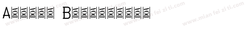 Apache Bold字体转换